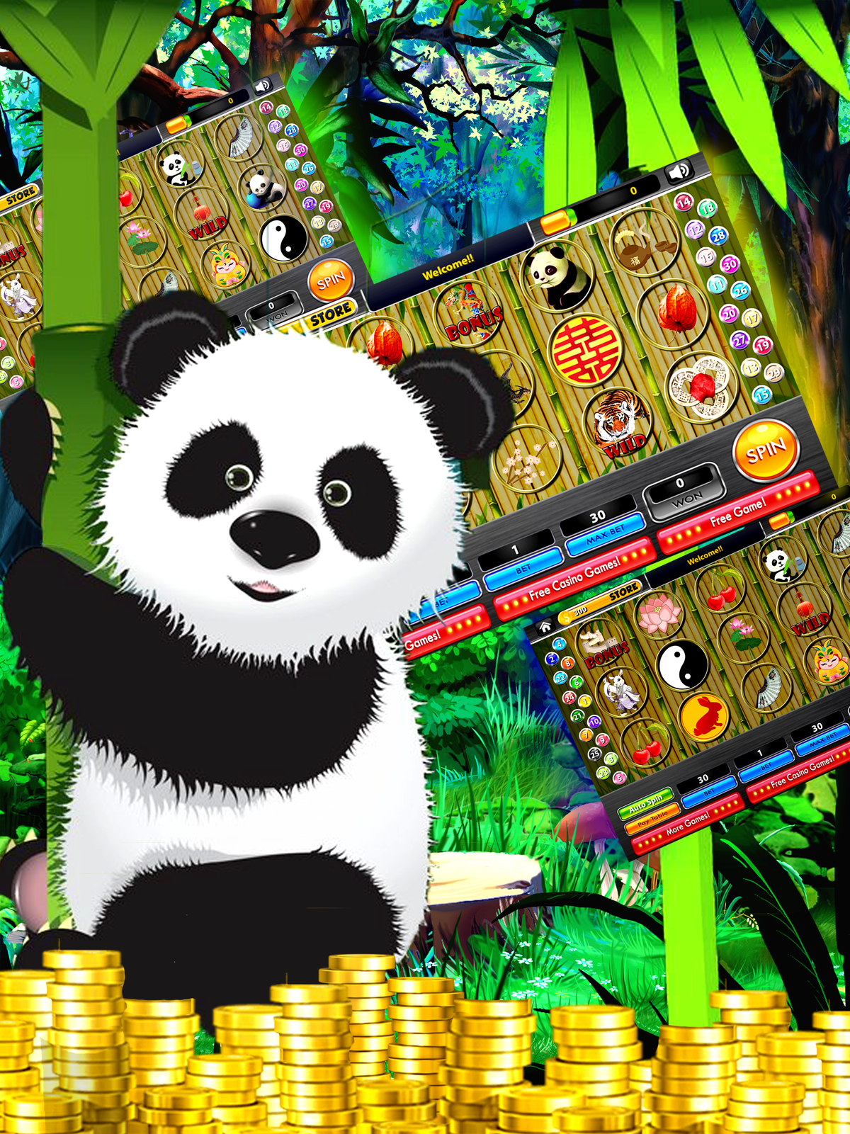 Игровой автомат Lucky Panda Счастливая панда играть бесплатно