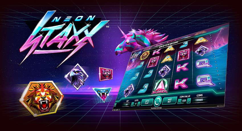 Neon Staxx игровой автомат Неоновые стеки - играть в слоты в.